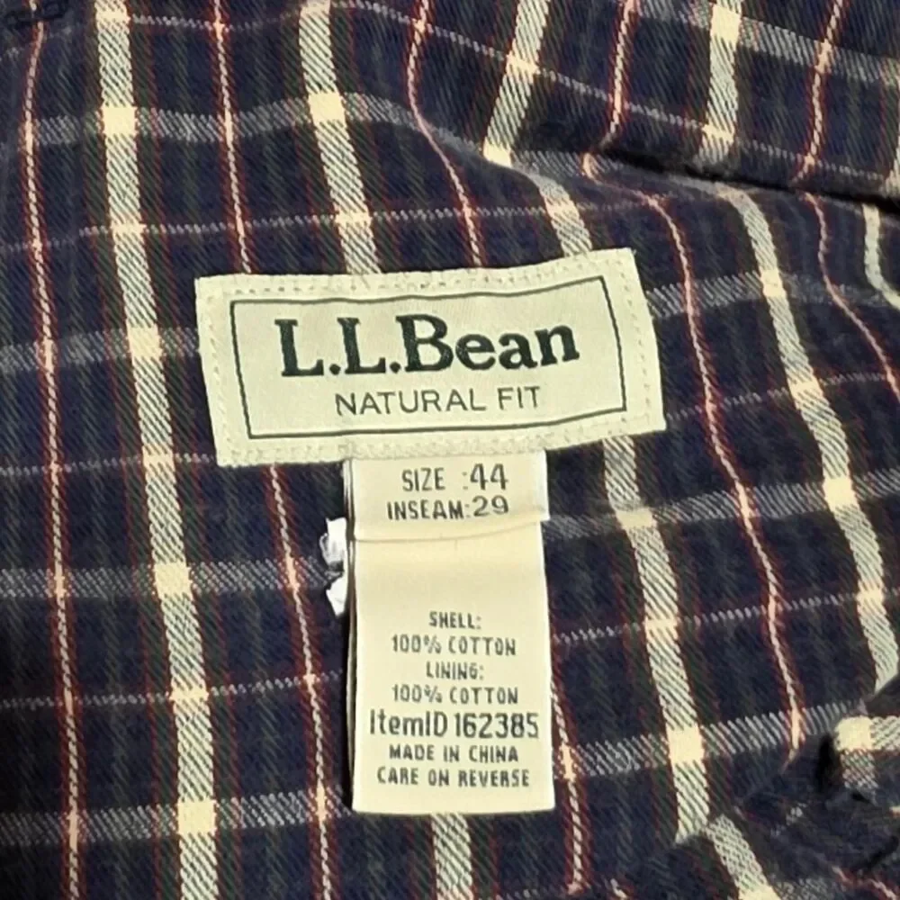L.L. Bean Double L Lined Chinos men's size 44/29
